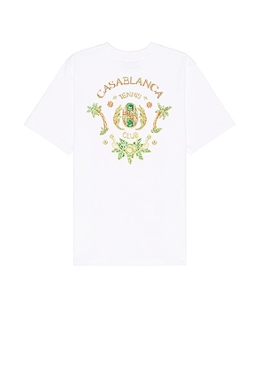 Casablanca Joyaux D' Afrique Tennis Club Printed T-shirt in Joyaux D' Afrique Tennis Club - White. Size M (also in XL).