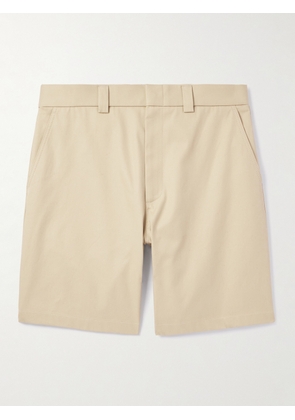 Gucci - Straight-Leg Webbing-Trimmed Cotton-Twill Shorts - Men - Neutrals - IT 46