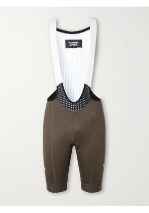 Pas Normal Studios - Oakley Mechanism Logo-Print Stretch-Jersey and Mesh Cycling Bib Shorts - Men - Brown - S