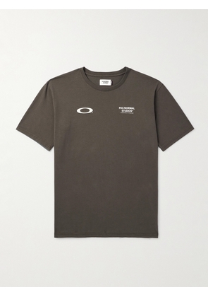 Pas Normal Studios - Oakley Off-Race Logo-Print Cotton-Jersey T-Shirt - Men - Brown - XS