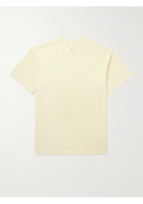 Nike - NSW Logo-Embroidered Cotton-Jersey T-Shirt - Men - Yellow - XS