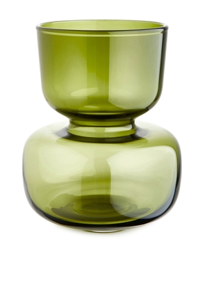 Glass Forcing Vase 17 cm - Green