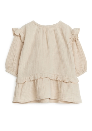 Cheesecloth Dress - Beige
