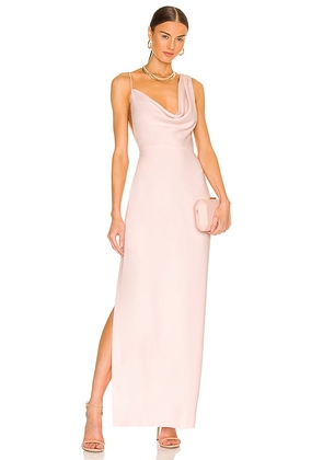 Amanda Uprichard x REVOLVE Arial Gown in Blush. Size S.