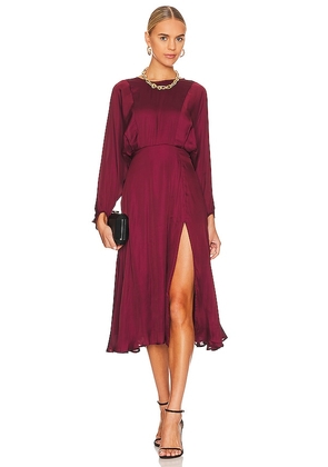 ASTR the Label Marin Dress in Wine. Size M, XS.