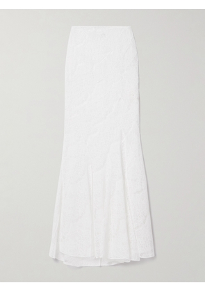 A.W.A.K.E. MODE - Recycled-lace Maxi Skirt - White - FR34,FR36,FR38,FR40,FR42,FR44