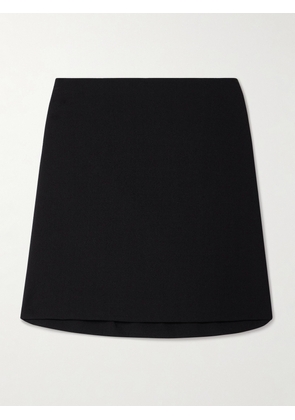 Matteau - + Net Sustain Wool-blend Crepe Mini Skirt - Black - 1,2,3,4,5
