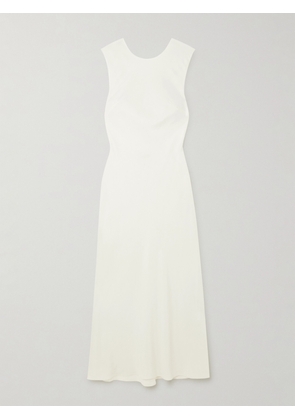 ST. AGNI - Open-back Tencel™ Lyocell And Lenzing™ Ecovero™-blend Twill Maxi Dress - White - x small,small,medium,large,x large