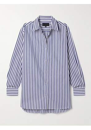 Nili Lotan - Yorke Striped Cotton-poplin Shirt - Blue - x small,small,medium,large,x large