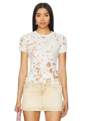 Diesel Uncyna Top in White. Size S, XL, XS.