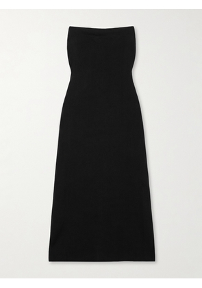 Nili Lotan - Mozana Strapless Stretch-knit Midi Dress - Black - x small,small,medium,large,x large