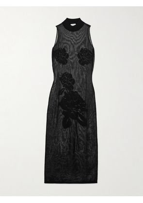 Magda Butrym - Jacquard-knit Mesh Midi Dress - Black - FR34,FR36,FR38,FR40,FR42