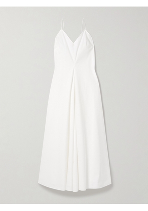 RÓHE - Pleated Cotton-poplin Midi Dress - White - FR34,FR36,FR38,FR40,FR42,FR44