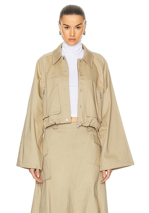 L'Academie by Marianna Noma Jacket in Tan. Size S, XS.