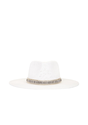 Nikki Beach Sierra Hat in White.