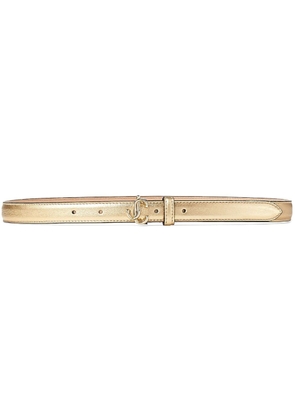 Jimmy Choo Helina logo-buckle belt - Gold