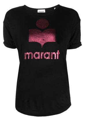 MARANT ÉTOILE logo-print short-sleeved T-shirt - Black