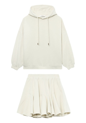 b+ab hoodie and skirt set - Neutrals