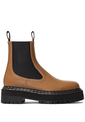Proenza Schouler lug sole leather Chelsea boots - Brown