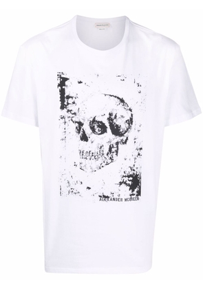 Alexander McQueen skull-print cotton T-shirt - White