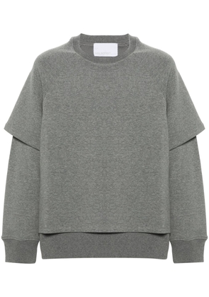 Neil Barrett layered jersey sweatshirt - Grey