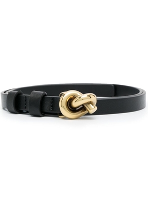 Bottega Veneta knot buckle leather belt - Black