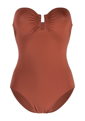 ERES ruched cut-out swimsuit - Brown