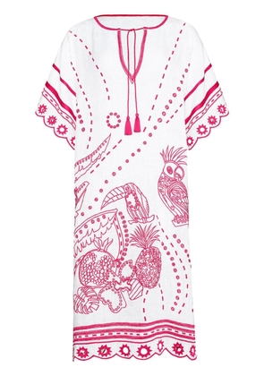 ERES Miranda embroidered midi dress - Pink