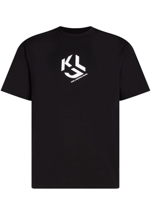 Karl Lagerfeld Jeans logo-print organic cotton T-shirt - Black