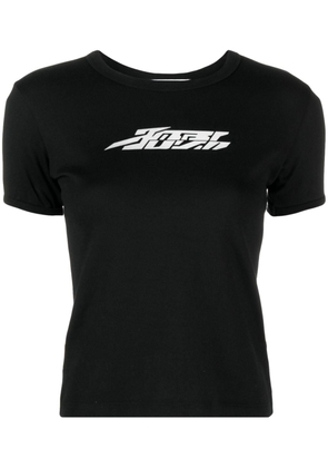 AMBUSH reflective-logo cotton T-shirt - Black