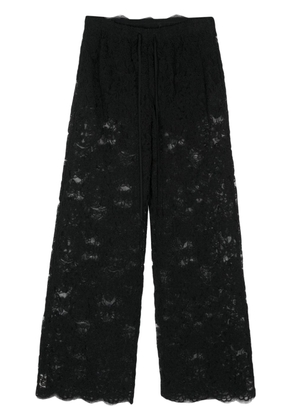 Ermanno Scervino corded-lace wide-leg trousers - Black