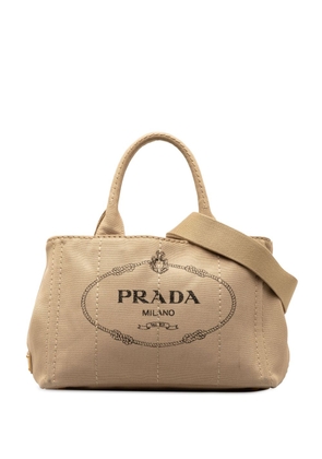 Prada Pre-Owned 2013-2023 Canapa Logo satchel - Brown