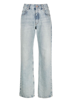 Brunello Cucinelli straight-leg stonewashed jeans - Blue