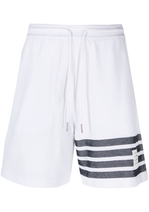 Thom Browne 4-Bar Stripes shorts - White