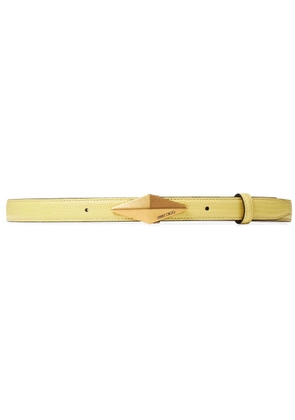 Jimmy Choo Diamond leather belt - Yellow