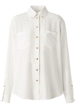 Burberry button-down silk shirt - White