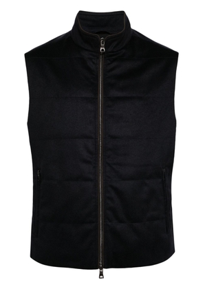 N.Peal Belgravia quilted cashmere gilet - Blue