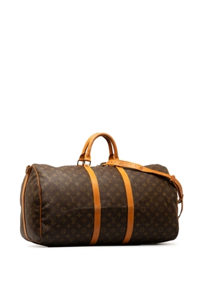 Louis Vuitton Pre-Owned 1980s Monogram Keepall Bandouliere 55 travel bag - Brown