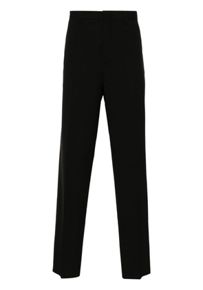 Tagliatore twill straight-leg trousers - Black