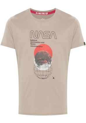 Alpha Industries x NASA Orbit cotton T-shirt - Neutrals
