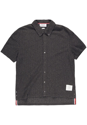 Thom Browne striped terry-cloth shirt - Grey