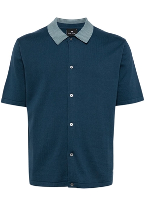 PS Paul Smith knitted cotton polo shirt - Blue