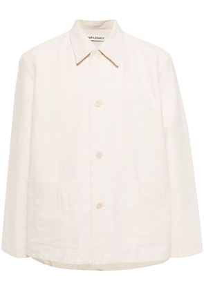 OUR LEGACY Haven pointed-collar shirt jacket - White