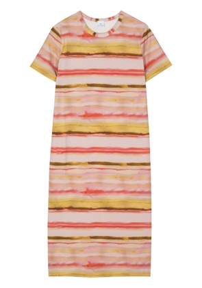 PS Paul Smith Sunray striped T-shirt dress - Pink