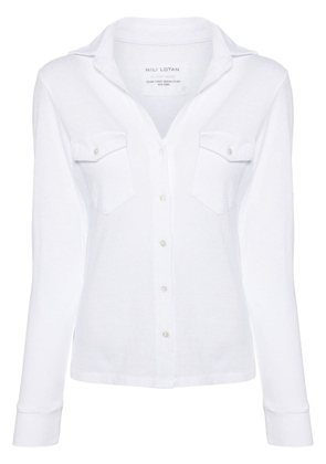 Nili Lotan spread-collar cotton blouse - White