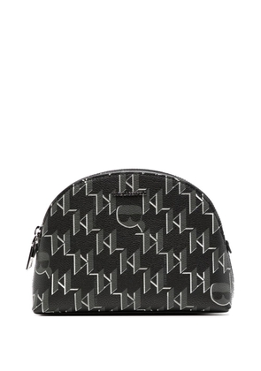Karl Lagerfeld logo-print pouch bag - Black