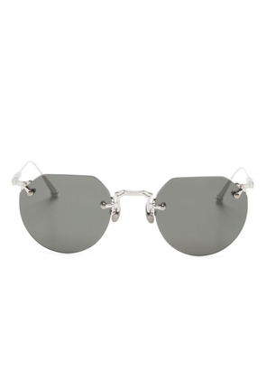 Matsuda geometric-frame rimless sunglasses - Silver