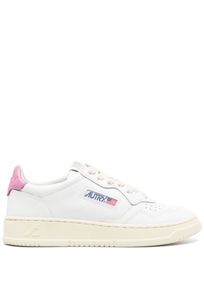 Autry calf-leather lace-up sneakers - White