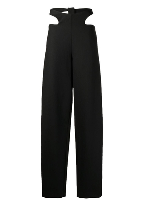 Dion Lee Y-Front two-pocket straight-leg trousers - Black