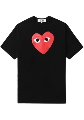 Comme Des Garçons Play Heart Logo cotton T-shirt - Black